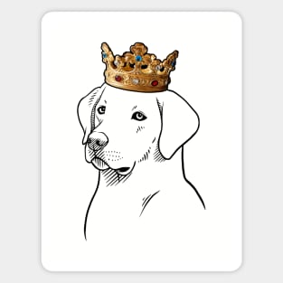 Labrador Retriever Dog King Queen Wearing Crown Magnet